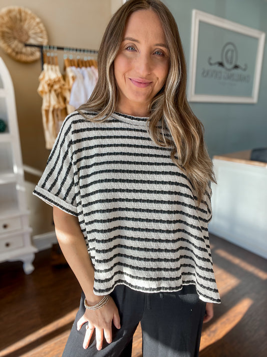 Striped Boxy Knit