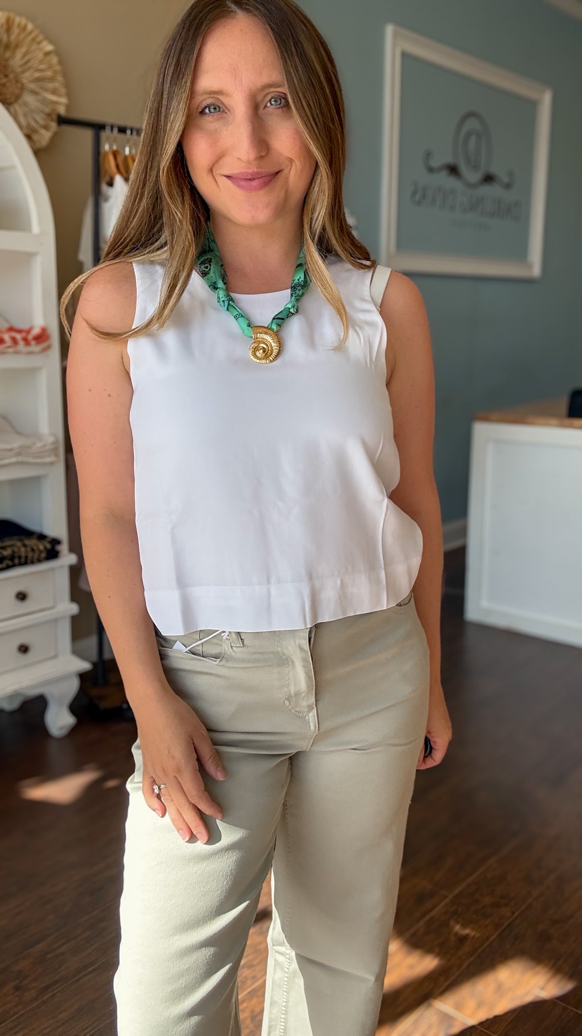 White Riley Top