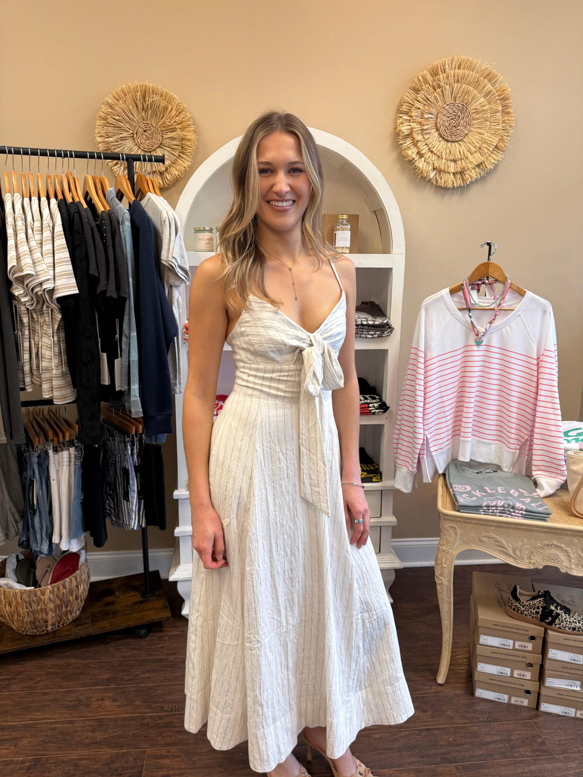 Heather Linen Luna Dress