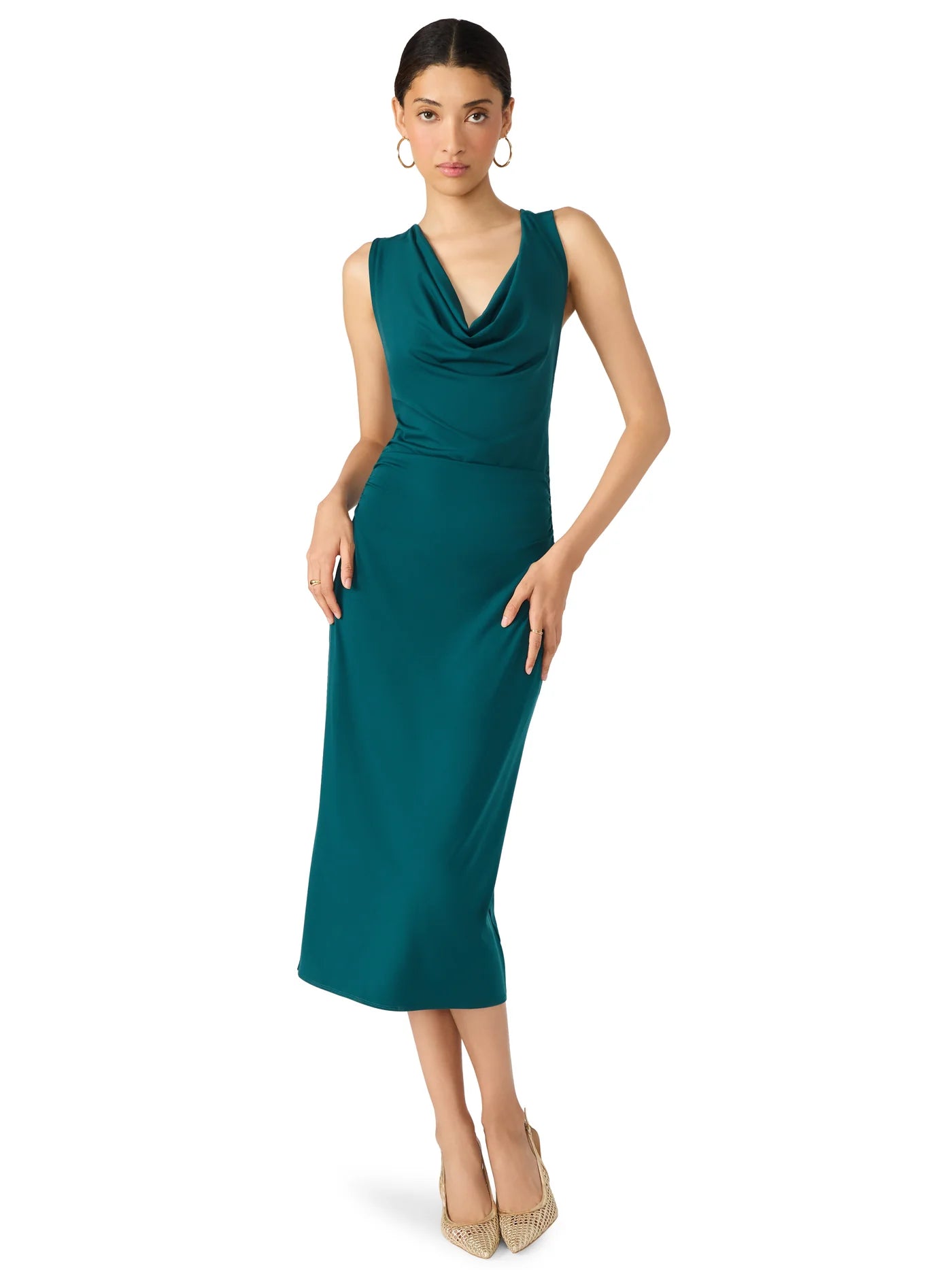 Midnight Teal Kalina Dress