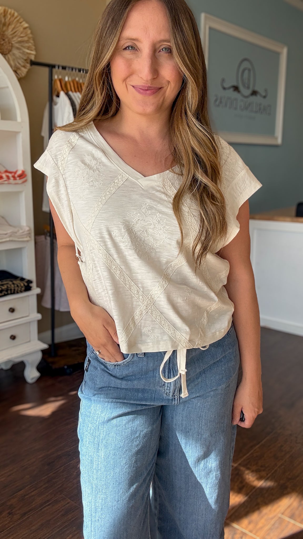 Vintage Cream Graciela Top